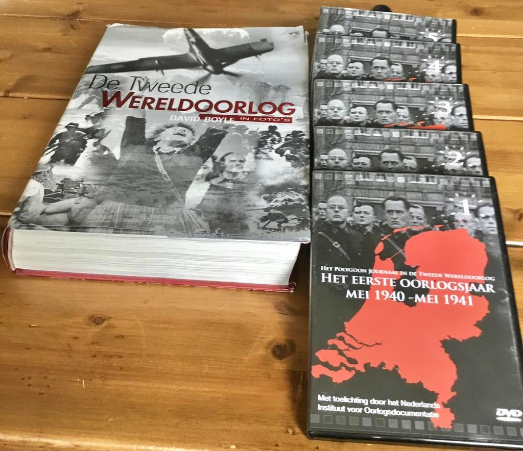 BOEK: DE TWEEDE WERELDOORLOG EN DVD’S VAN POLYGOON JOURNAAL, Ophalen of Verzenden, Tweede Wereldoorlog, Gelezen, Algemeen
