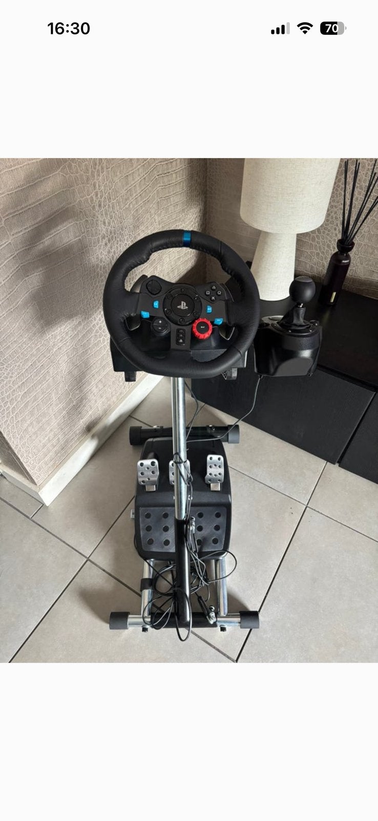 Wheel stand pro-V2 Logitech + racing wheel + driving shifter, Ophalen, Nieuw, Stuur of Pedalen, PlayStation 4