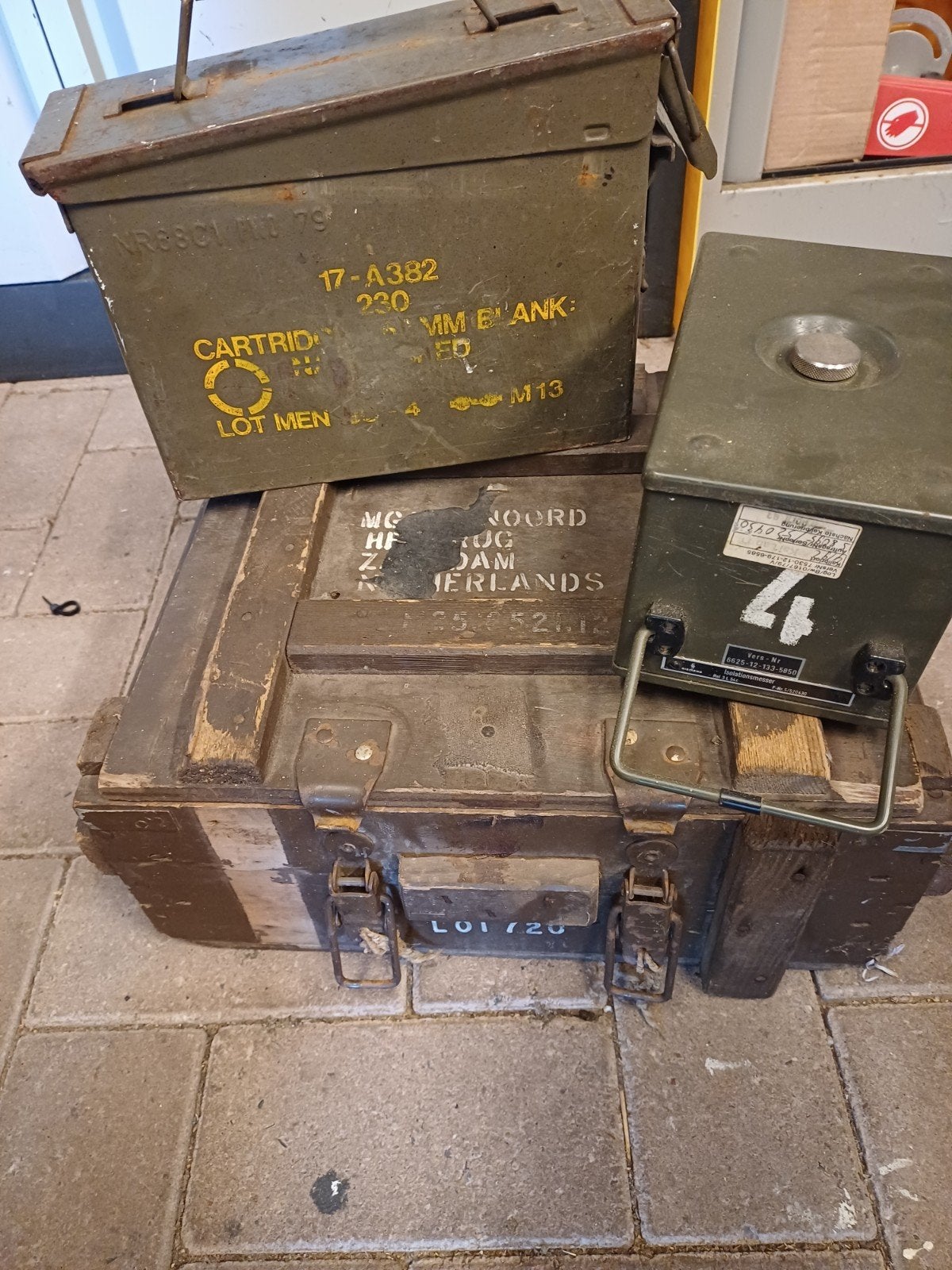 militaire kisten etc, Ophalen of Verzenden, Landmacht, Nederland