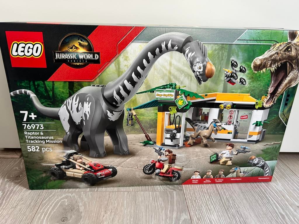 Lego Jurassic Park 76973 Raptor & Titanosaurus NIEUW, Ophalen of Verzenden, Nieuw, Complete set, Lego