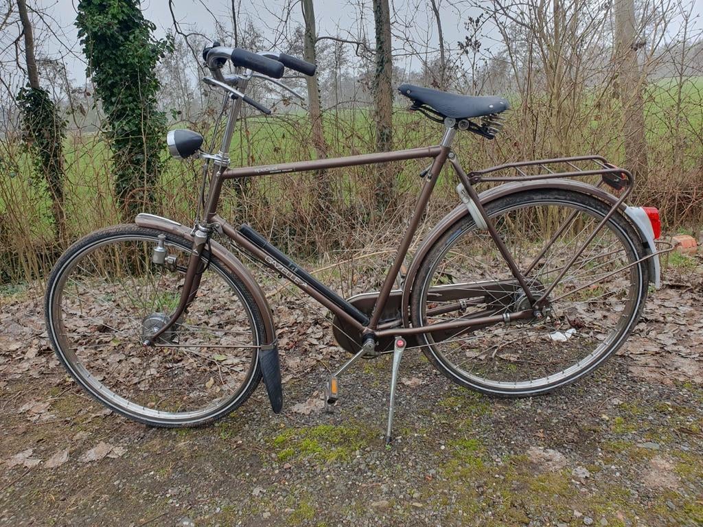 Gazelle Stadsfiets - Bruin - Gebruikt 1970 oldtimer, 53 tot 56 cm, Ophalen of Verzenden, Gebruikt, Gazelle