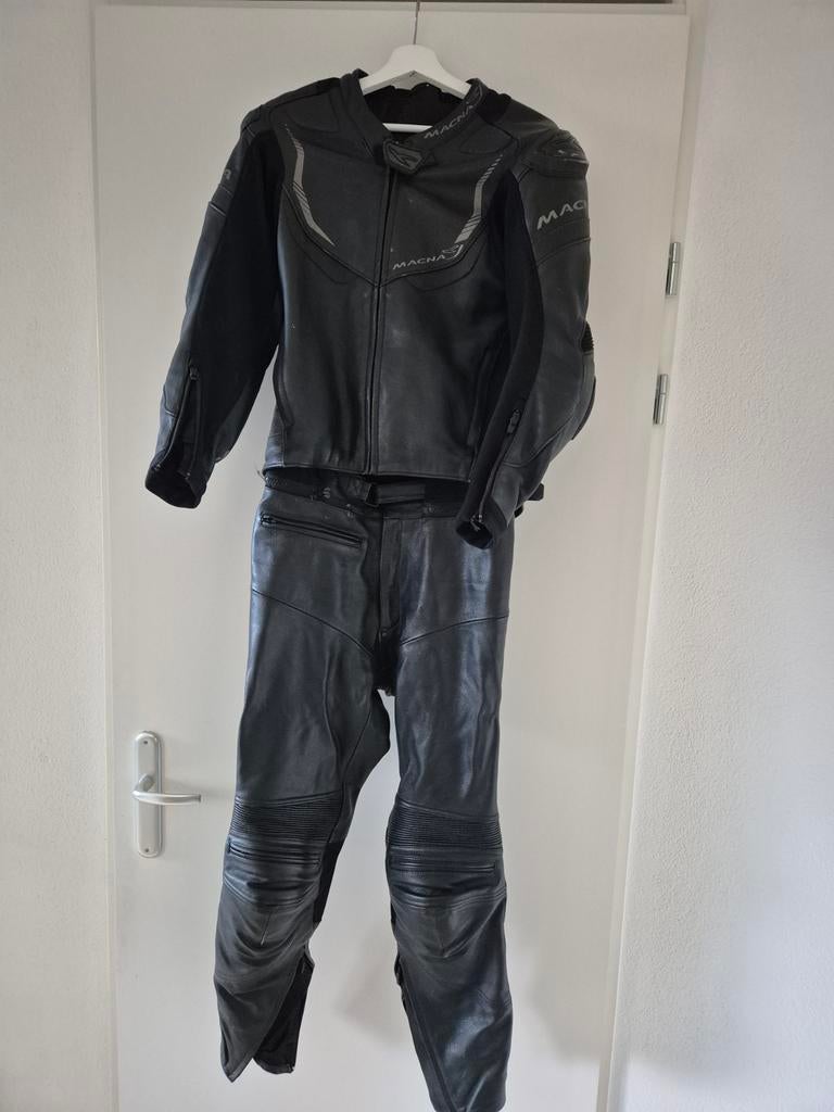 2 delig leren motorpak, Ophalen, Tweedehands, Combipak