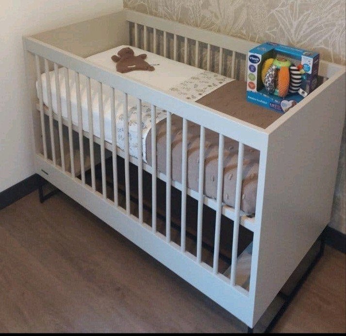 Kidsmill intens ledikant (oatmeal) 60x120 +matras/beddengoed, Ophalen, Nieuw, Jongetje of Meisje