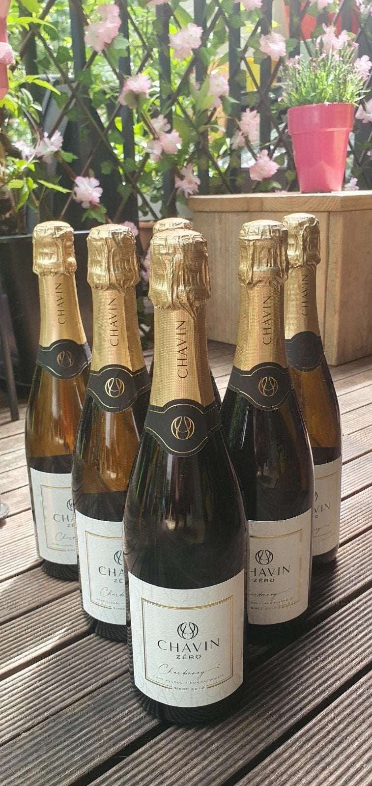 Chavin Zero Sparkling Chardonnay Alcoholvrij 6 flessen, Verzamelen, Wijnen, Ophalen, Frankrijk, Nieuw, Witte wijn