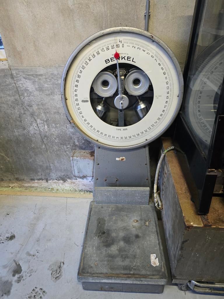 Vintage Berkel Weegschaal Type 3000 - Max 60 kg, Ophalen, Gebruikt, Vloerweegschaal, Minder dan 50 kg