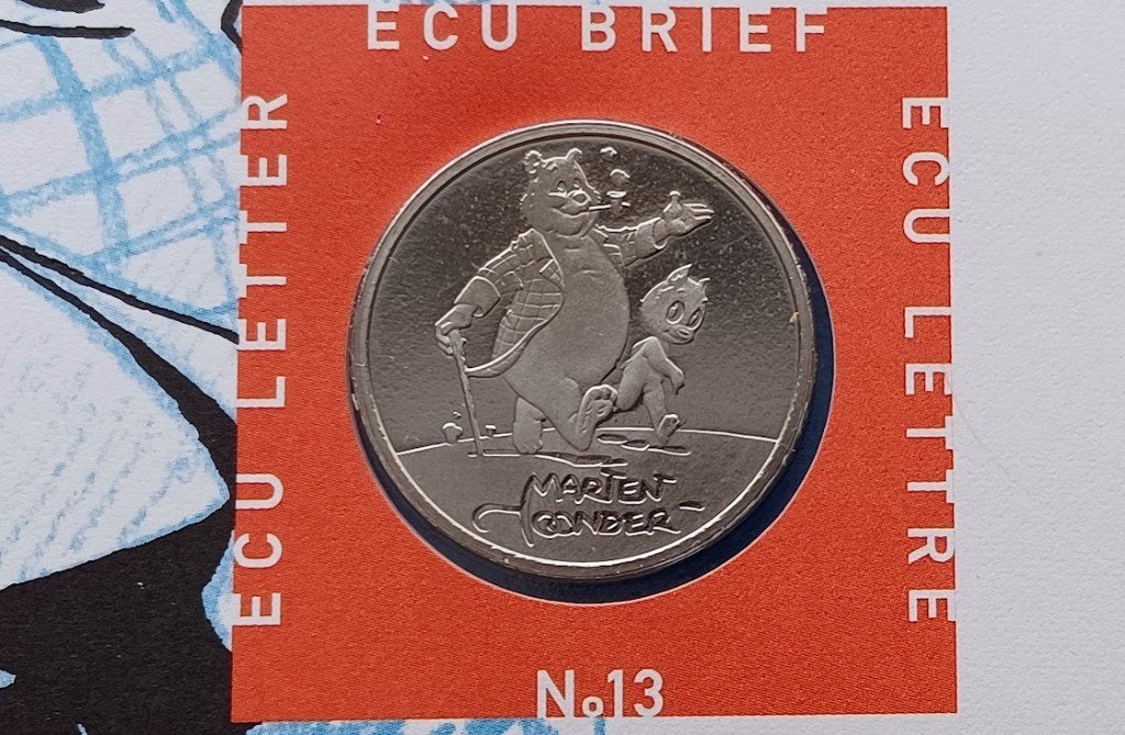 ECU brief 13 - "Olivier B. Bommel" 1996, Postzegels en Munten, Verzenden, Overige materialen, Nederland