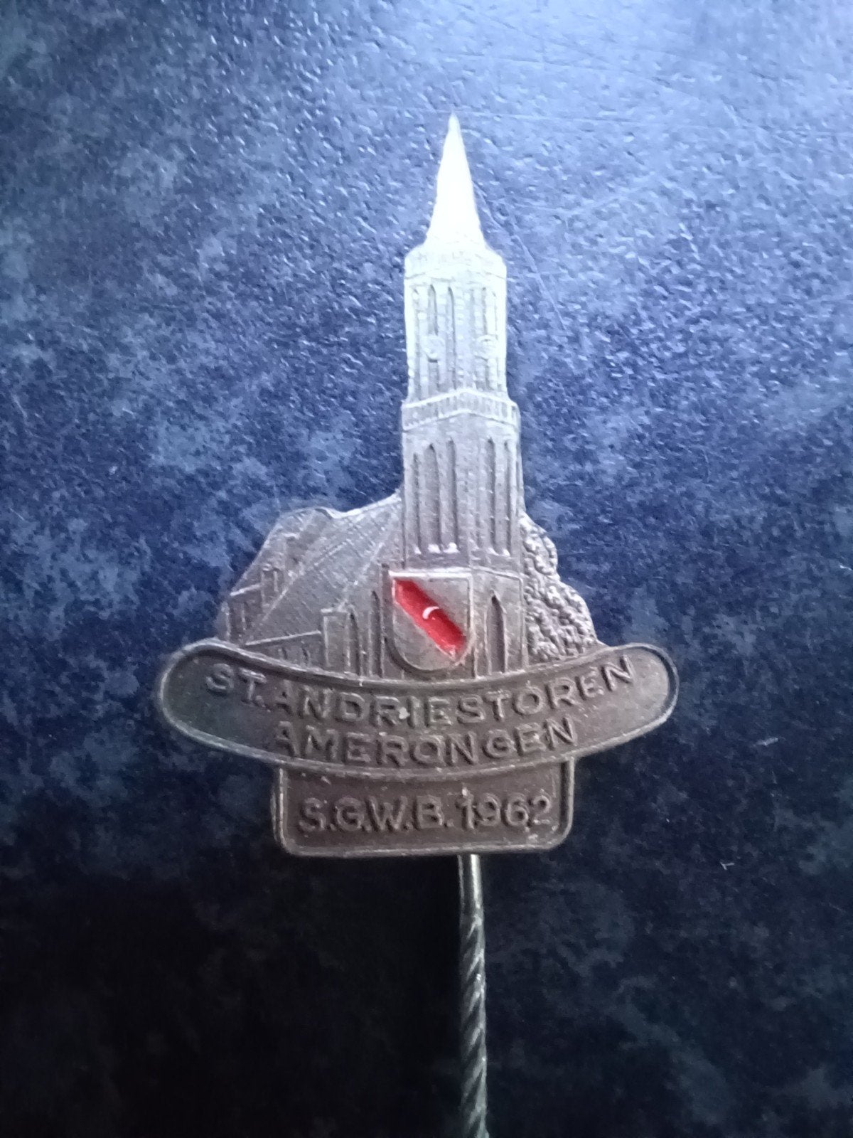 Speldje St. Andriestoren Amerongen SGWB 1962, Ophalen of Verzenden, Gebruikt, Overige onderwerpen, Speldje of Pin