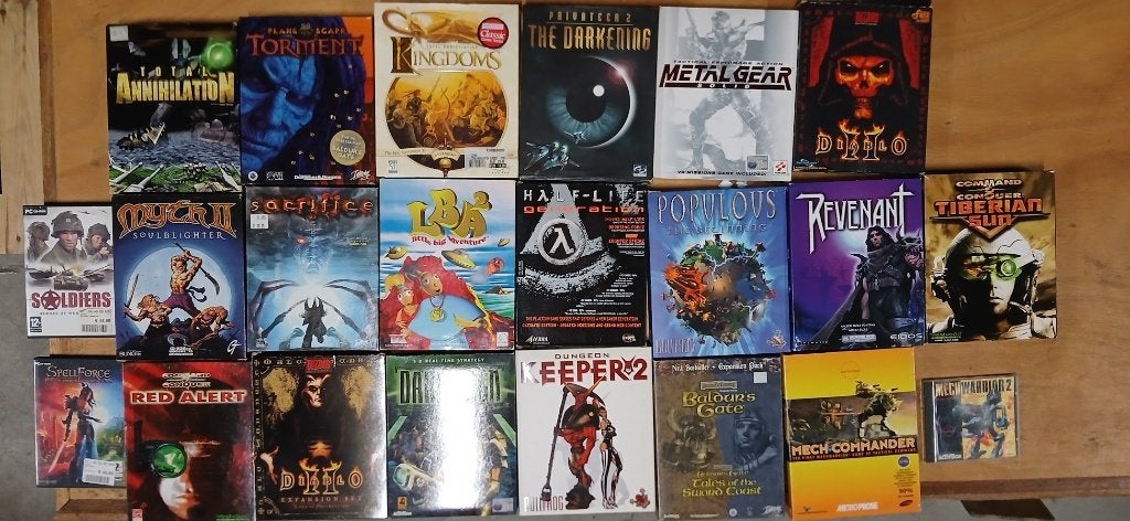 Retro PC big box games, Diablo, Planescape, C&C, Half-Life, Ophalen, Gebruikt, Overige genres, 1 speler