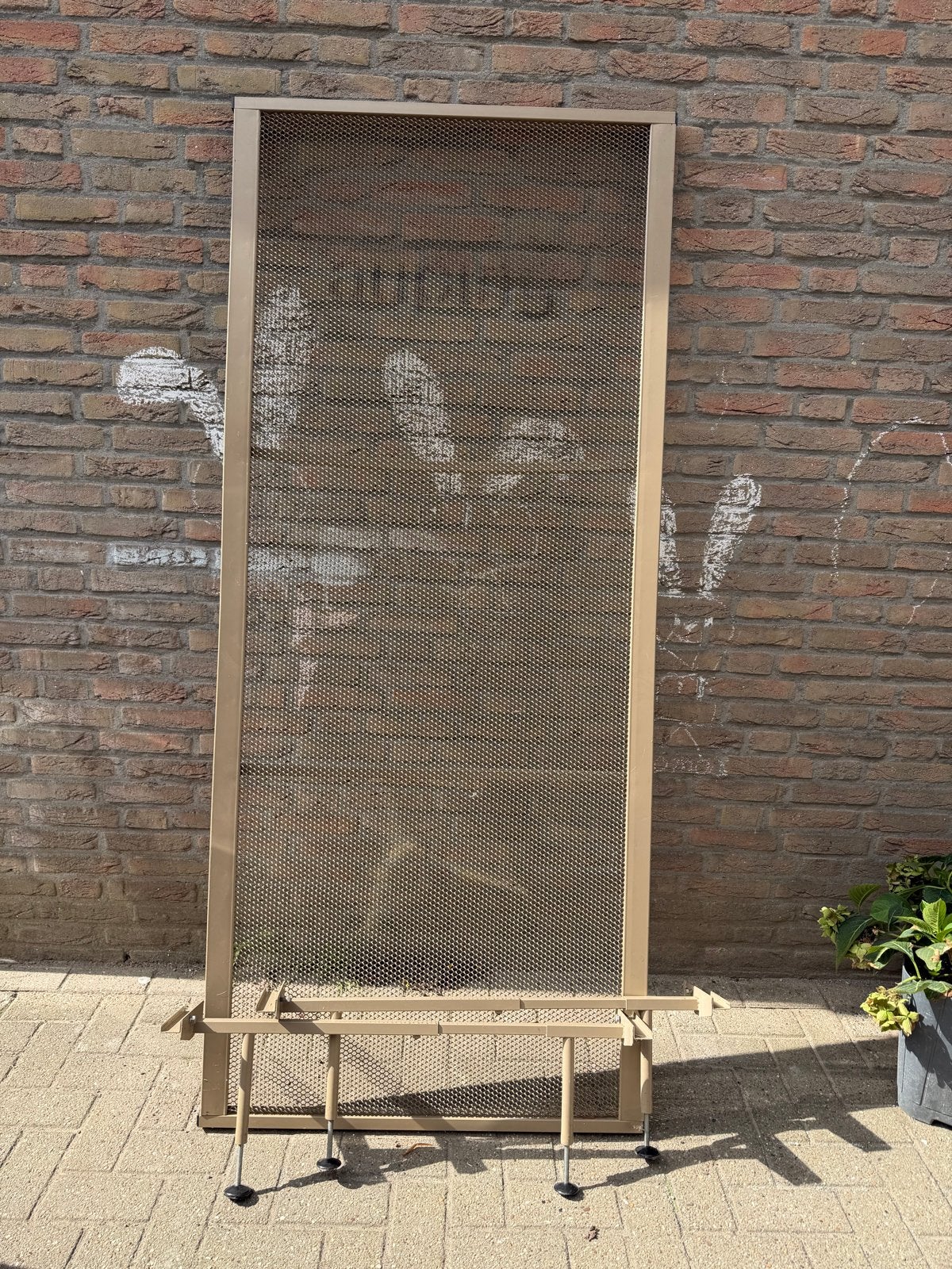 Auping spiraalbodem met verstelbare voeten, Ophalen, 90 cm, Eenpersoons, Beige