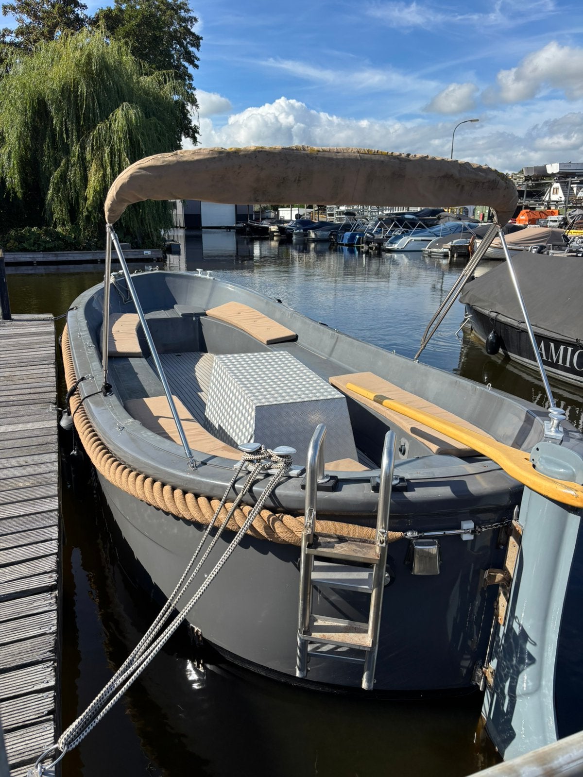 Elektrische reddingssloep 8 meter + trailer mogelijk, 70 cm, Gebruikt, Binnenboordmotor, Elektrisch