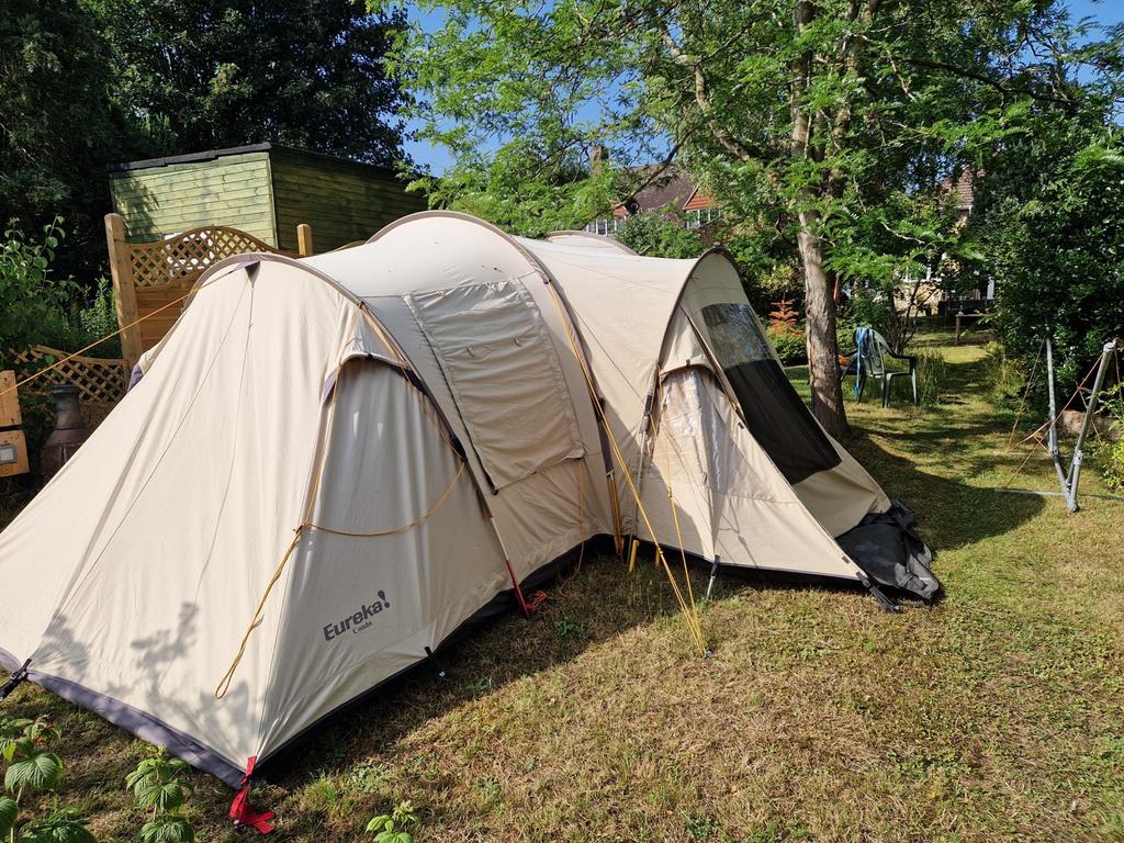 Eureka Condo Vijfpersoons Katoenen tent, Caravans en Kamperen, Ophalen, Gebruikt, Tot en met 5