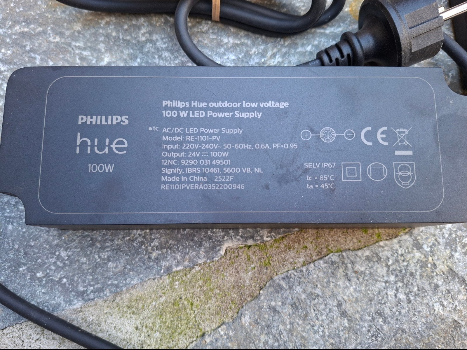 Philips Hue outdoor low voltage 100W LED Power Supply, Tuin en Terras, Minder dan 50 watt, Aluminium, Ophalen of Verzenden, Netvoeding