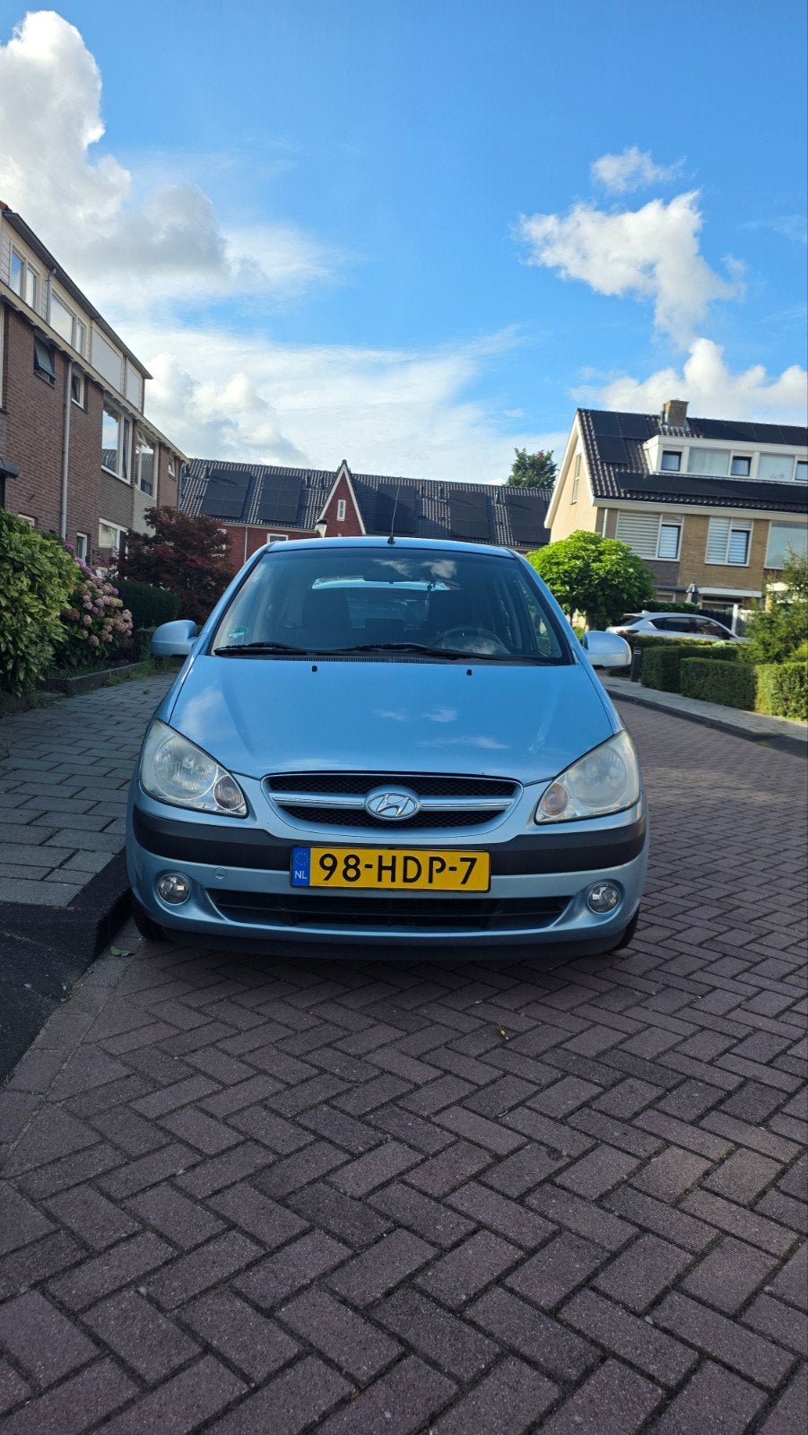 Hyundai Getz 1.4 5DRS 2008 Blauw nieuwe apk!, Auto's, Hyundai, Voorwielaandrijving, 40 €/maand, Euro 6, Blauw