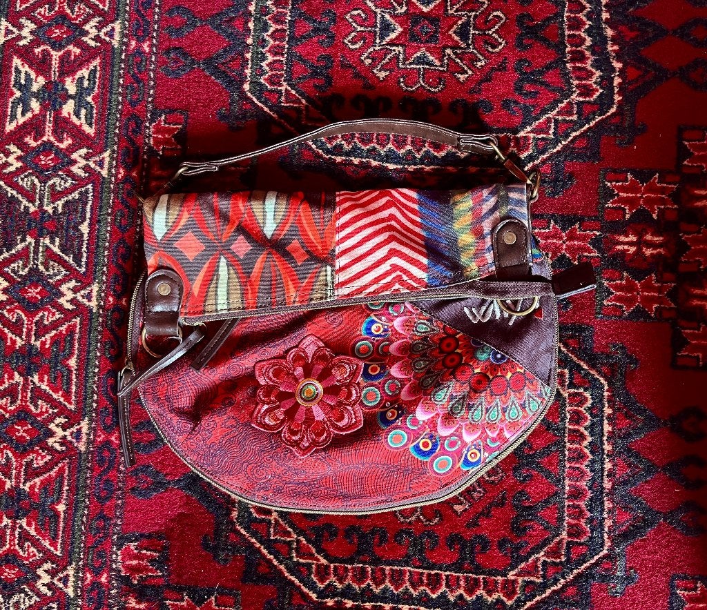 Leuke designer tas van het dure merk Desigual nu 34,99€, Ophalen of Verzenden, Gebruikt, Overige kleuren, Handtas