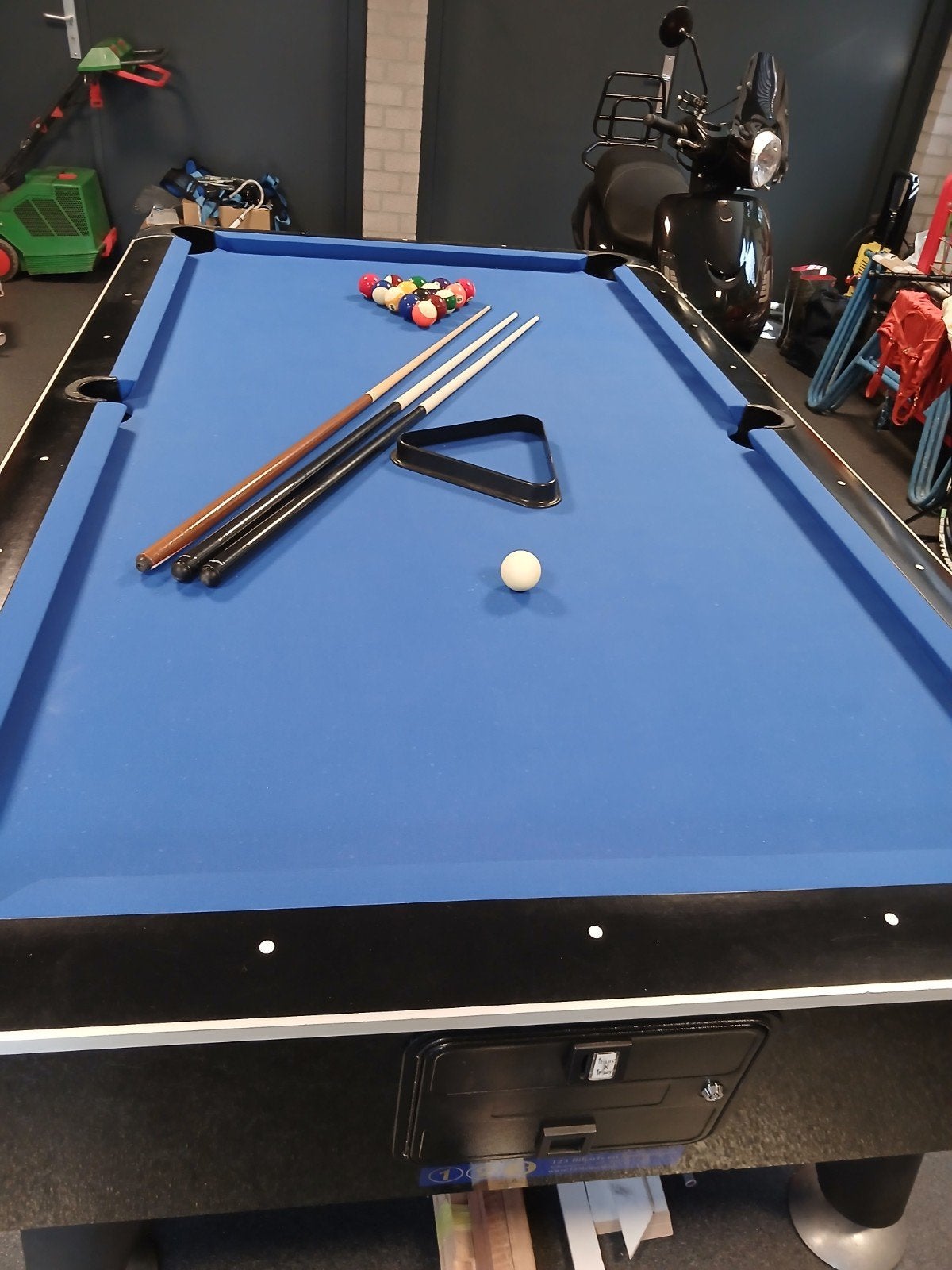 Sam eurocompetition 9 ft pooltafel muntinworp poolbiljart, Sport en Fitness, Biljarten en Poolen, Ophalen, Gebruikt, Pooltafel