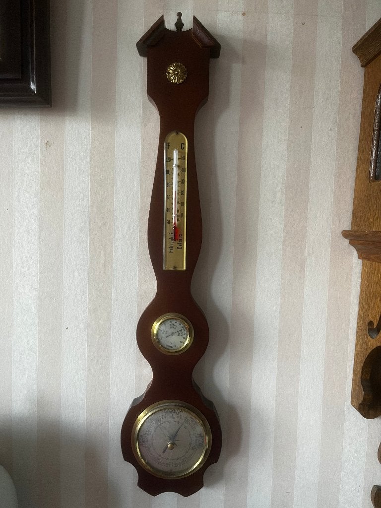 Te koop mooie barometer 3 in 1 Hygrometer en thermometer, Ophalen of Verzenden, Gebruikt, Weerstation