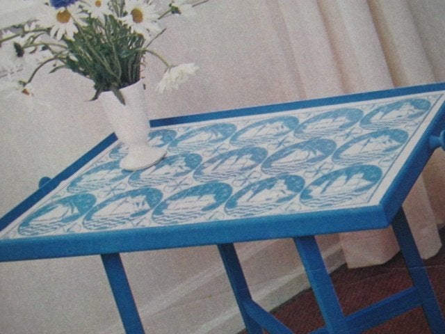 Borduurpatroon  Bootjes blauw   nr 635 do, Hobby en Vrije tijd, Borduren en Borduurmachines, Verzenden, Nieuw, Handborduren, Patroon