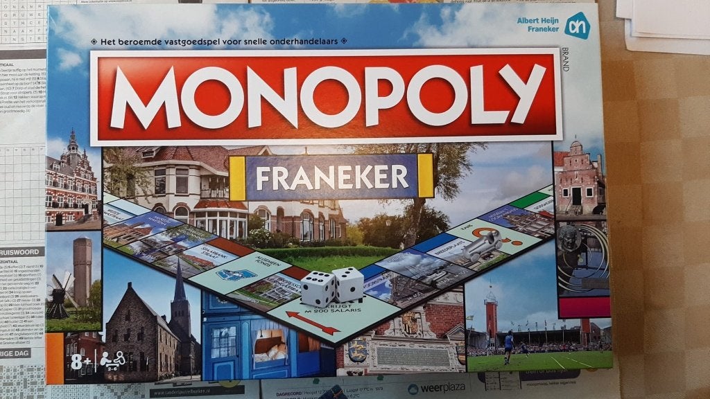 bordspel nieuw Monopoly Franeker Monopolie limited, Vijf spelers of meer, Ophalen of Verzenden, Nieuw, Monopoly
