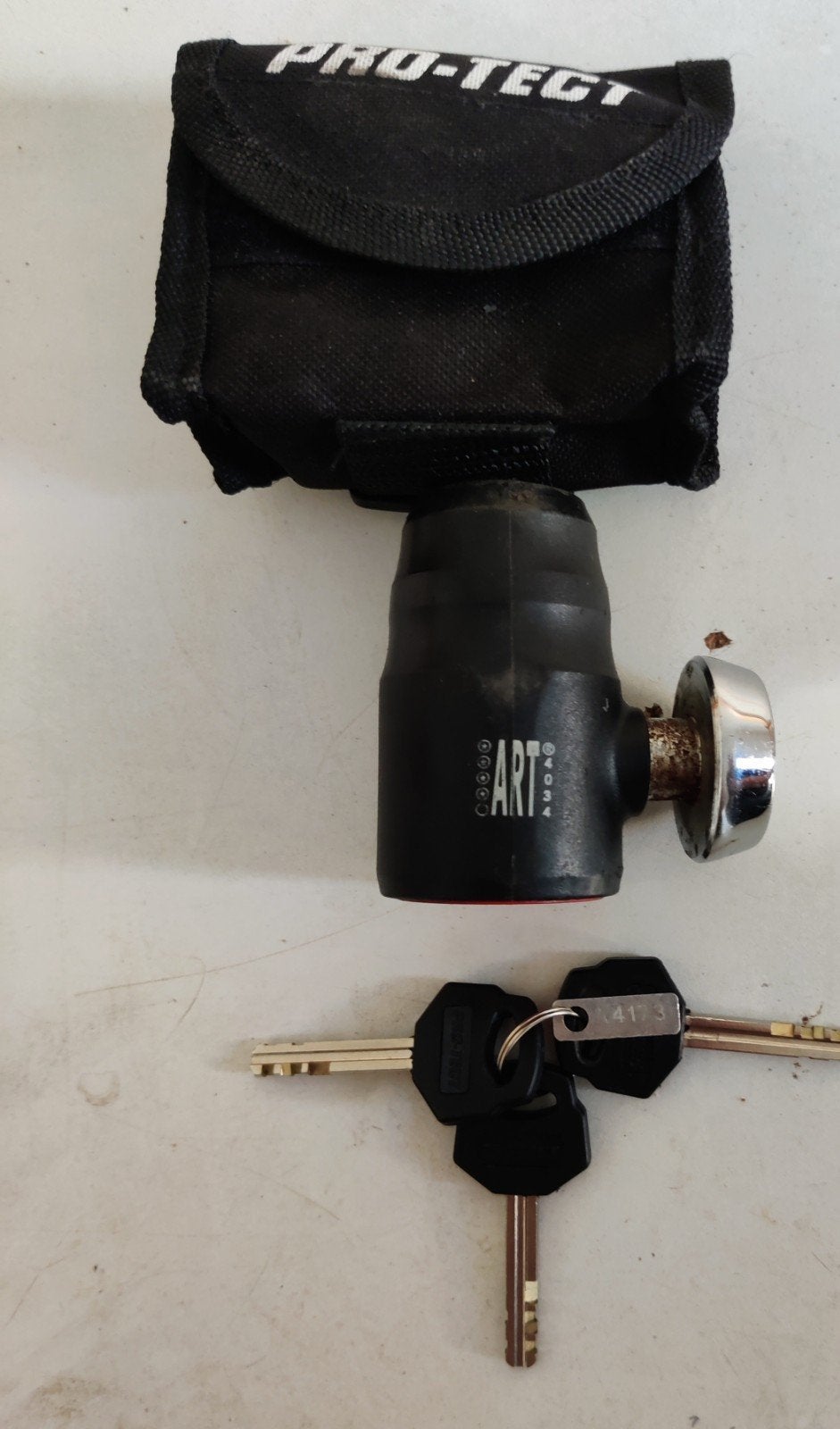 2 schijfremsloten ART / Abus motor scooter quad, Ophalen, Kettingslot