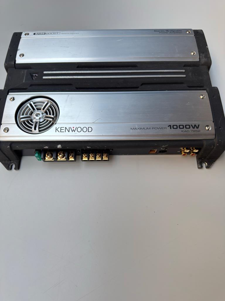 Kenwood KAC-7252 1000W Stereo/Bridgeable Eindversterker, Auto diversen, Ophalen of Verzenden, Gebruikt