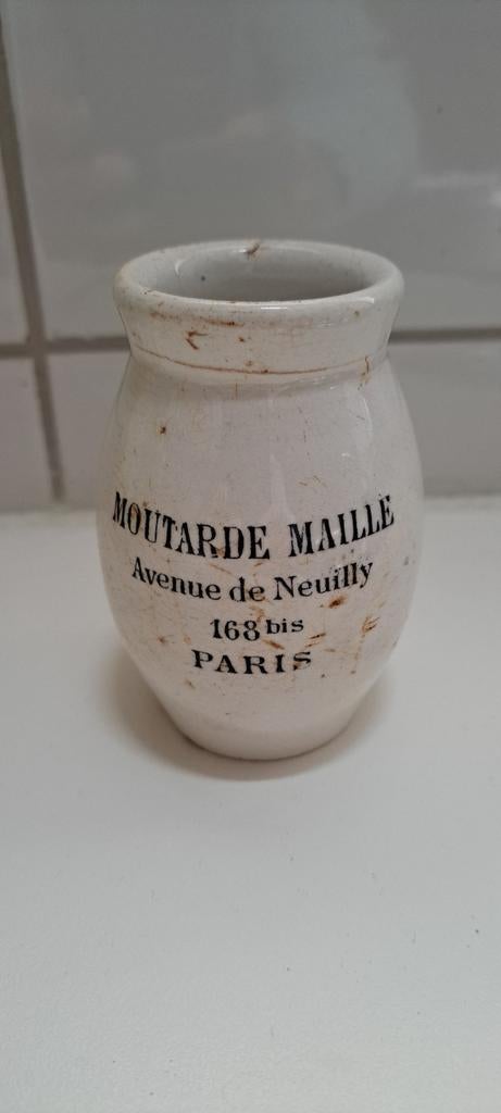 Antieke mosterdpot Maille, Ophalen of Verzenden