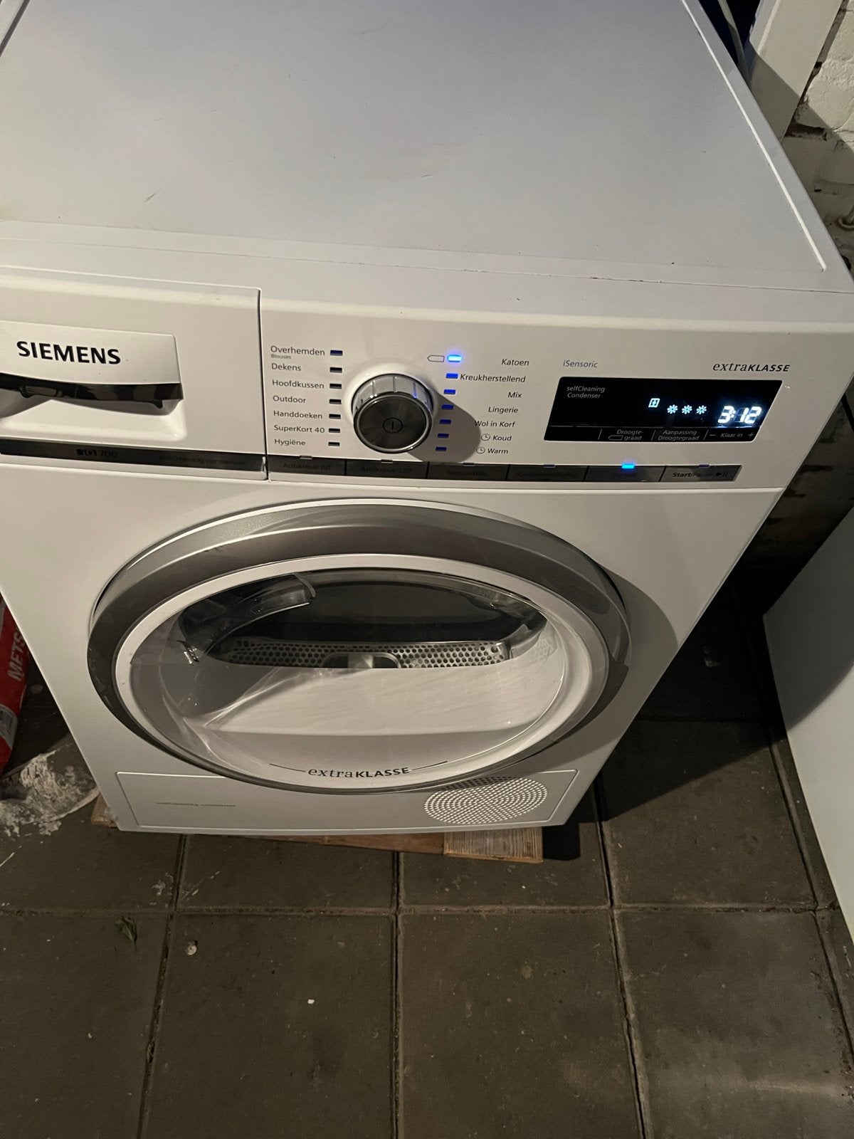 Sıemens wasdroger, 6 tot 8 kg, Gebruikt, Ophalen of Verzenden, Energieklasse A of zuiniger