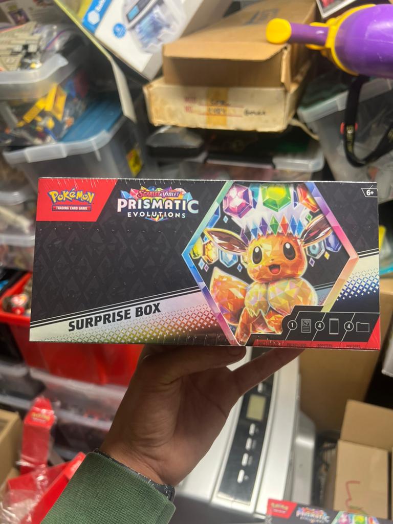 Pokémon Scarlet & Violet Prismatic Evolutions Surprise Box, Ophalen, Nieuw, Boosterbox