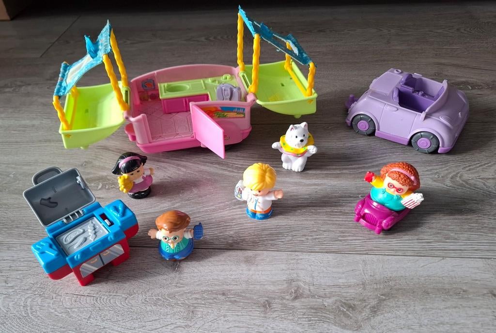 Vouwwagen met geluiden auto en barbecue, Kinderen en Baby's, Speelgoed | Fisher-Price, Ophalen of Verzenden, Gebruikt, Speelset
