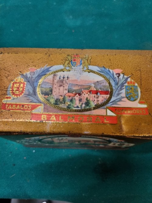 Blik balmoral tabacos exquisitos 1950/ 1960 . vintage, Ophalen of Verzenden