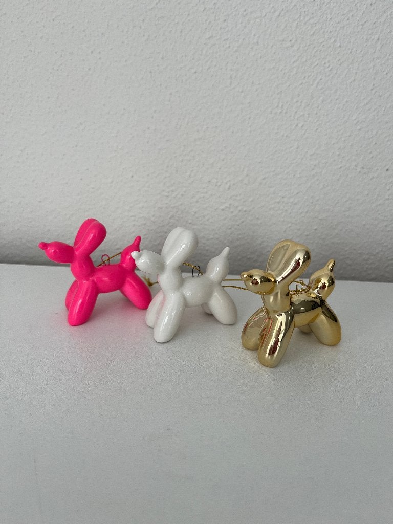 HV Balloon Dog hanger pink, goud of wit Nieuw!, Nieuw, Ophalen of Verzenden, Modern, Wit