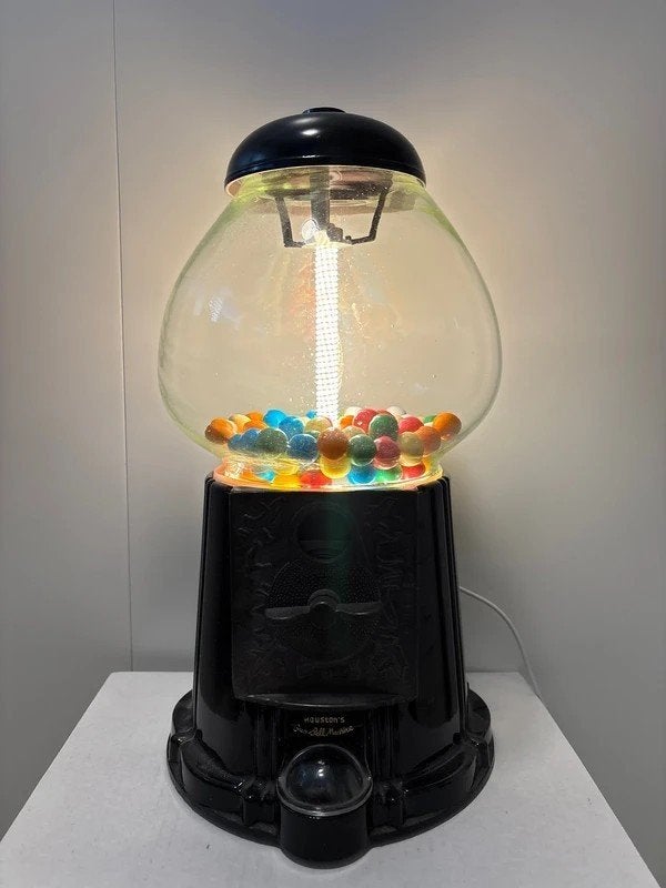 Houston’s kauwgombal automaat lamp volledig functionerend, Overige typen, Overige merken, Overige fittingen, Ophalen of Verzenden