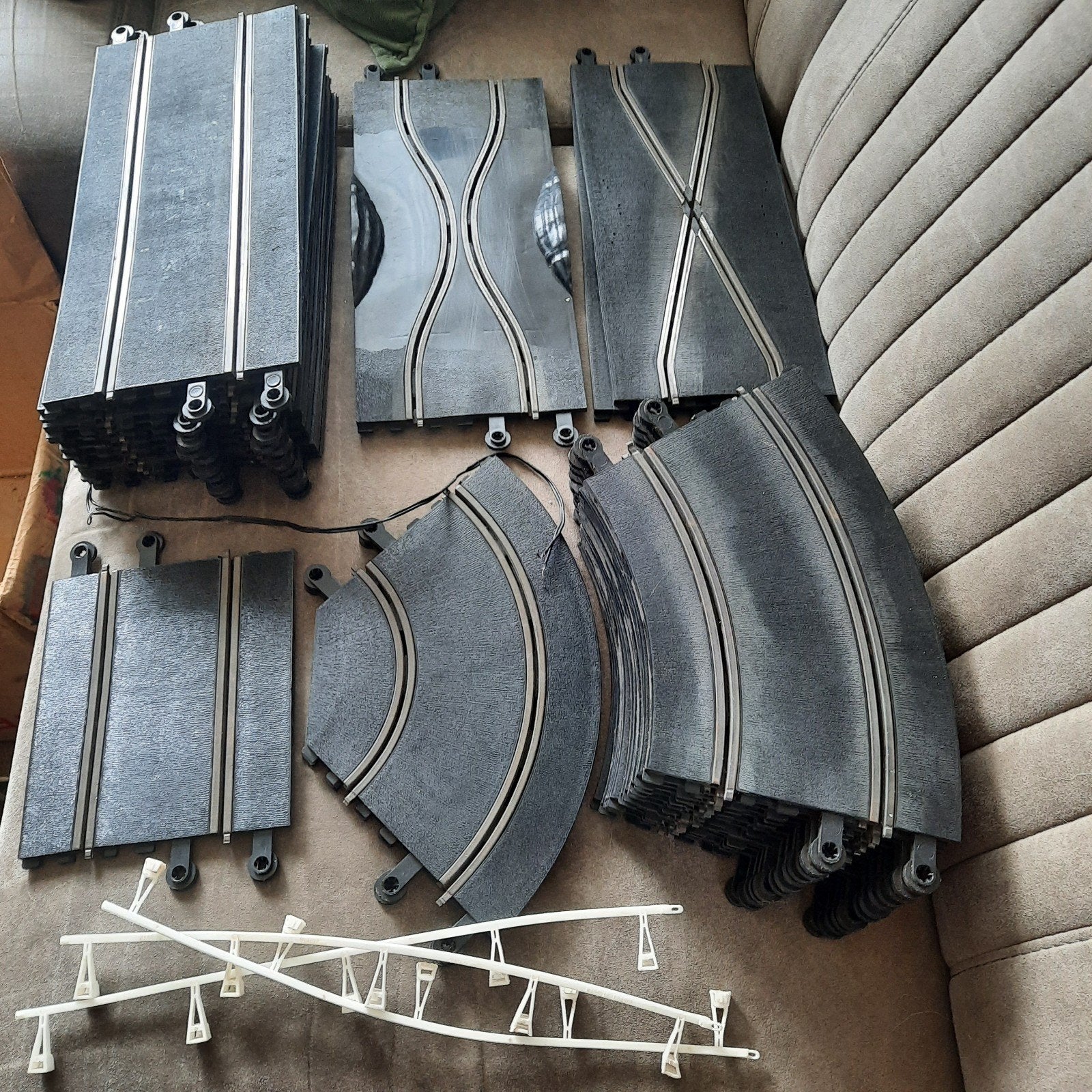 Diverse Scalextric racebaan baandelen recht, bocht en kruis, Overige merken, Gebruikt, Onderdelen, Ophalen of Verzenden