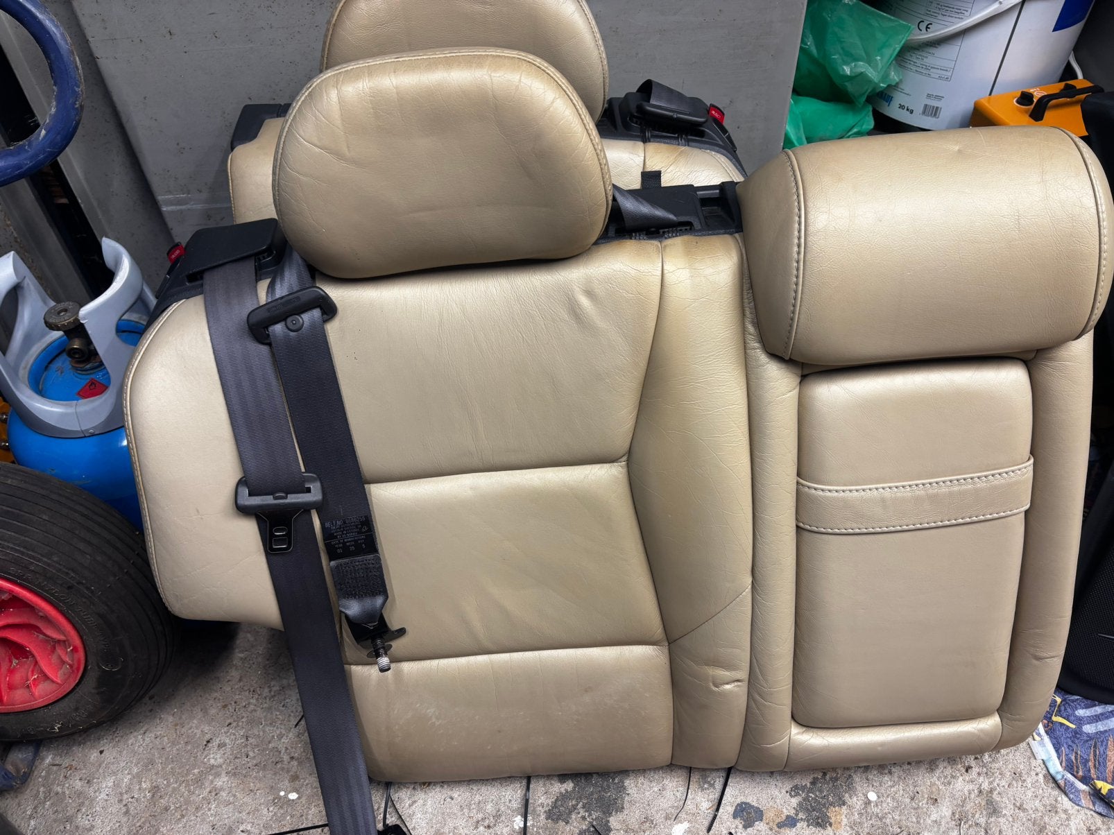 Complete achterbank Volvo V70R 2004 Gobi leder, Ophalen, Volvo