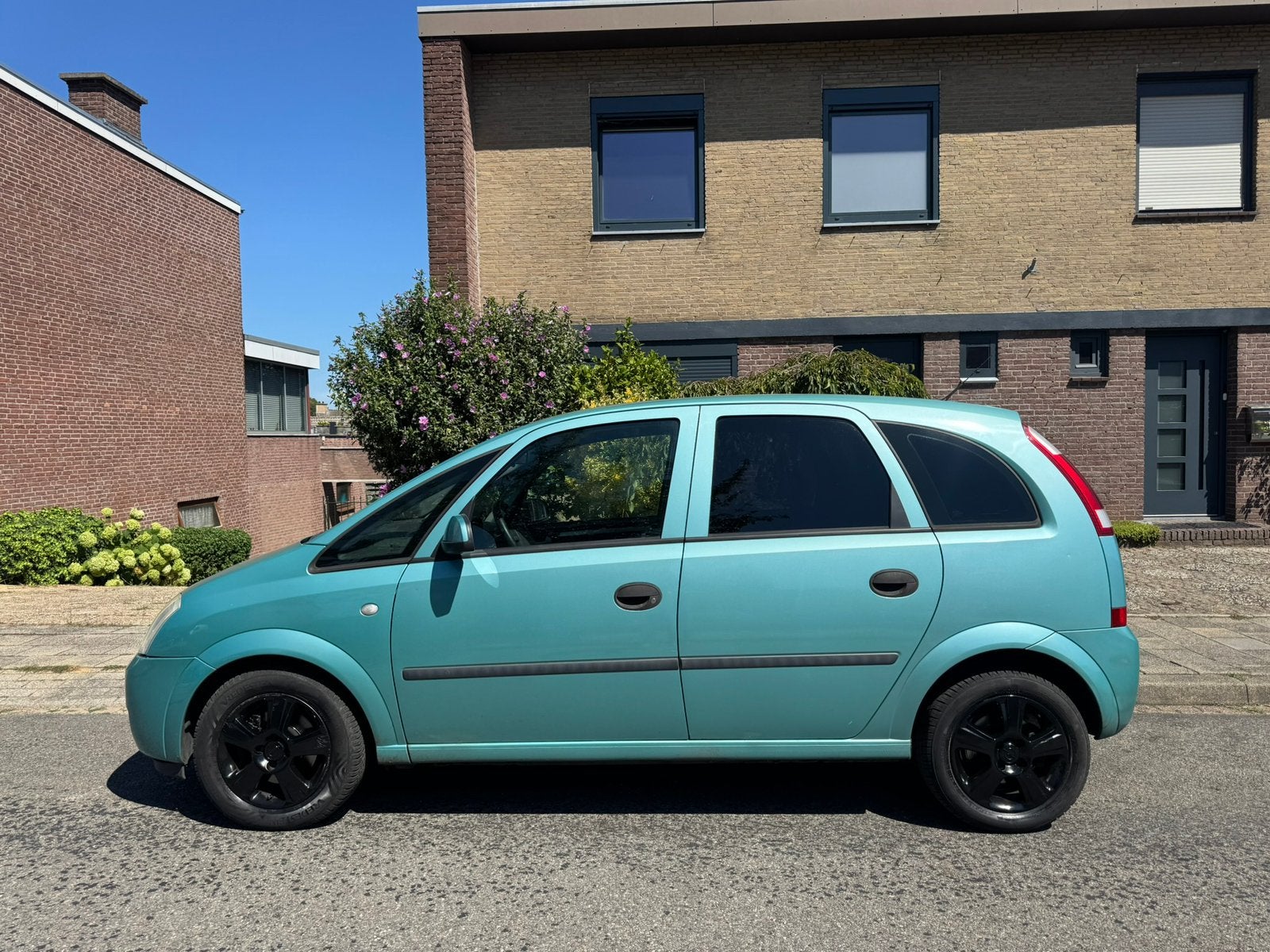 Opel Meriva 1.6 16V 2004 Groen Airco Apk 07/27 Elek Ramen, Auto's, Voorwielaandrijving, Stof, Zwart, 4 cilinders