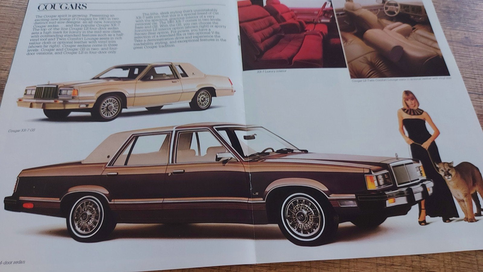 USA 1981 Lincoln - Mercury brochure, Boeken, Auto's | Folders en Tijdschriften, Ophalen of Verzenden, Zo goed als nieuw, Overige merken