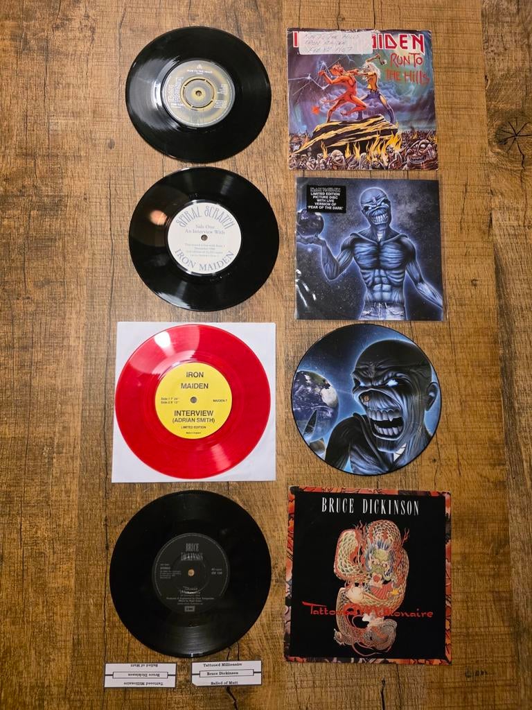 Diverse Iron  7 inch singles, Ophalen of Verzenden, Gebruikt