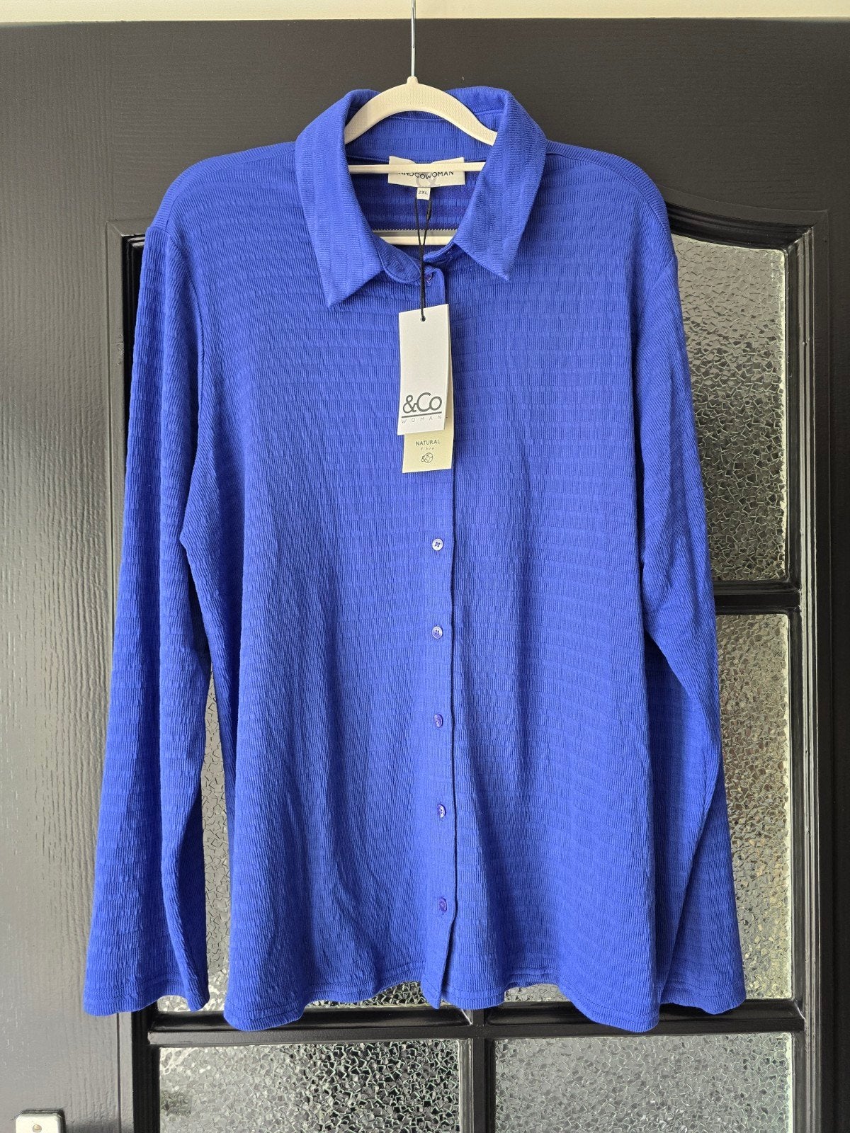 &co woman andcowoman and cowoman blouse kobaltblauw xxl, Ophalen of Verzenden, Nieuw, Maat 46/48 (XL) of groter, Blauw