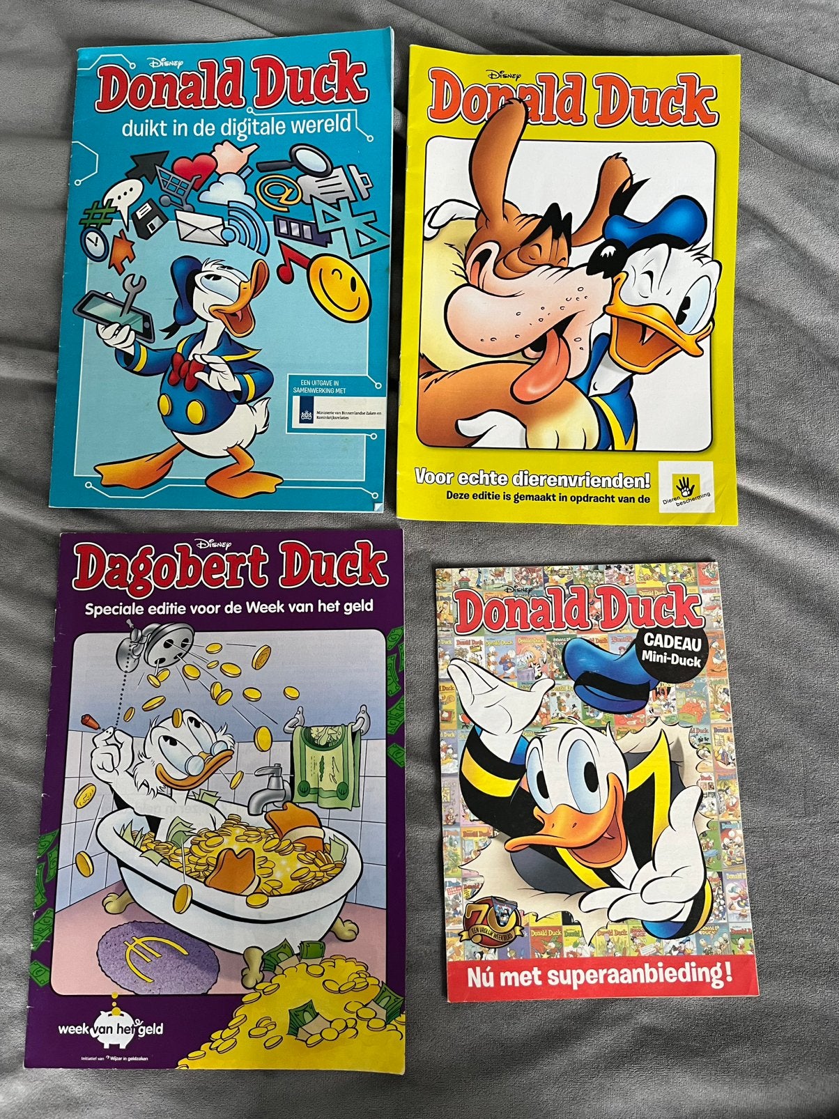 Set van 4 Donald Duck tijdschriften – limited editions, Ophalen of Verzenden, Donald Duck, Zo goed als nieuw, Overige typen