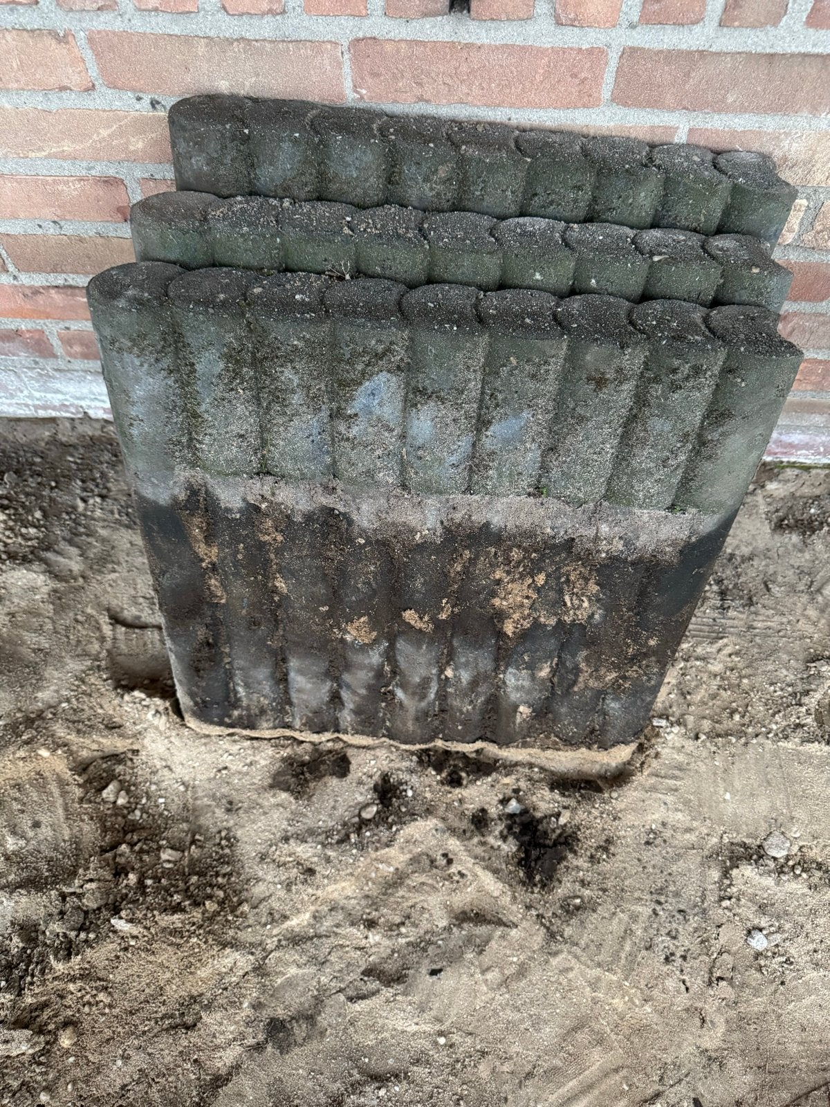 Betonbanden Antraciet 50x8x50 cm, Tuin en Terras, Ophalen of Verzenden, Gebruikt, Antraciet