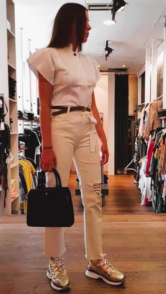 Mom fit jeans - offwhite - Josh V (nieuw!), Wit, Overige jeansmaten, Nieuw, Ophalen of Verzenden