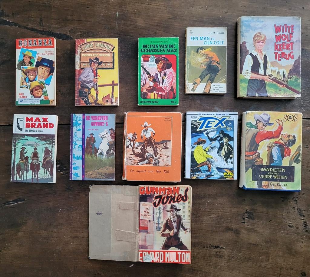 Laatste kans: 11 boeken Cowboys en Wild West samen € 5,00, Ophalen of Verzenden, Zo goed als nieuw
