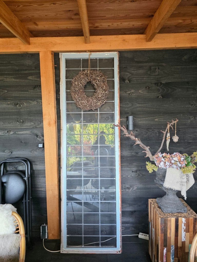 Uniek glas in lood sierpaneel/deur, Ophalen, Gebruikt, Meerkleurig, Landelijk
