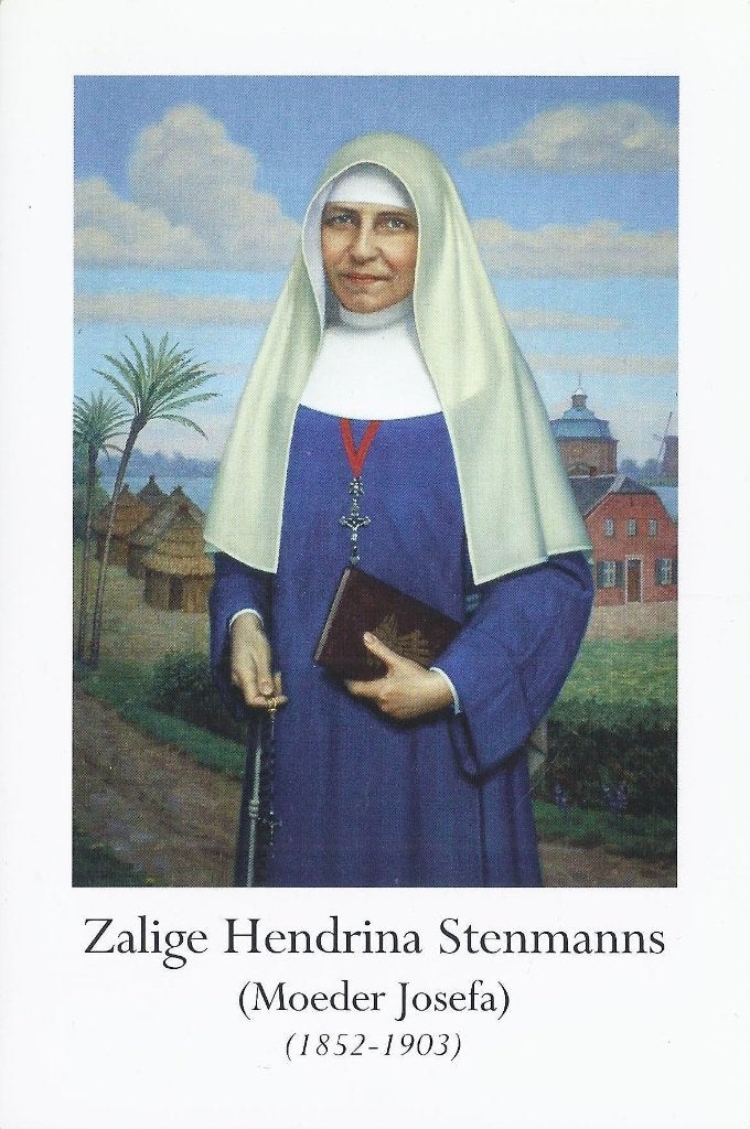 Prentje zalige hendrina stenmanns moeder josefa 1852 - 1903, Ophalen of Verzenden, Zo goed als nieuw, Kaart of Prent