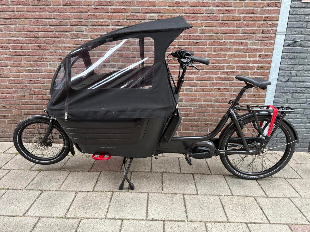 Z.G.A.N. Batavus fier 2 bakfiets GARANTIE + FACTUUR, Huif, Zo goed als nieuw, 2 kinderen, Ophalen