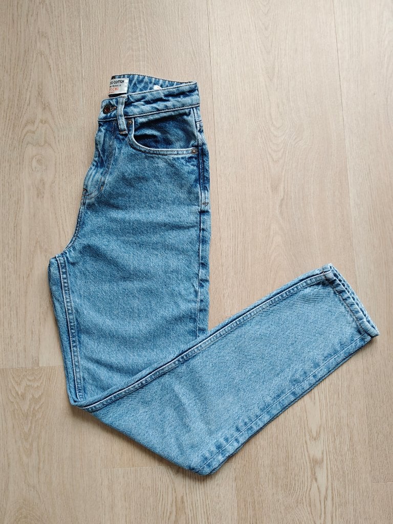 Mom Jeans | Kuyichi | Maat 25/32, Blauw, Ophalen of Verzenden, Zo goed als nieuw, Kuyichi