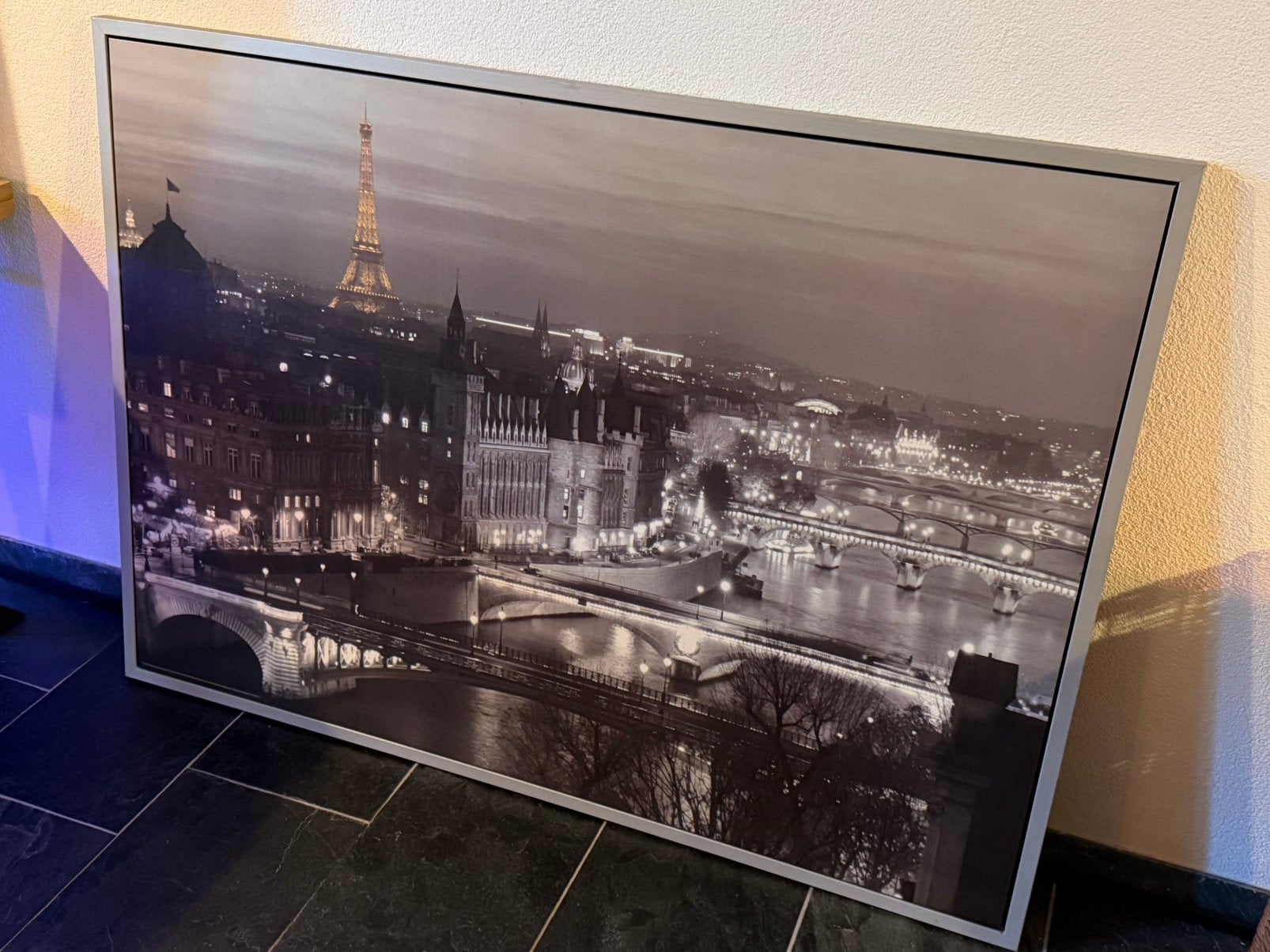 Ikea Canvas Schilderij Parijs Eifeltoren 140x100, Huis en Inrichting, Ophalen, 125 cm of meer, Zo goed als nieuw, Schilderij