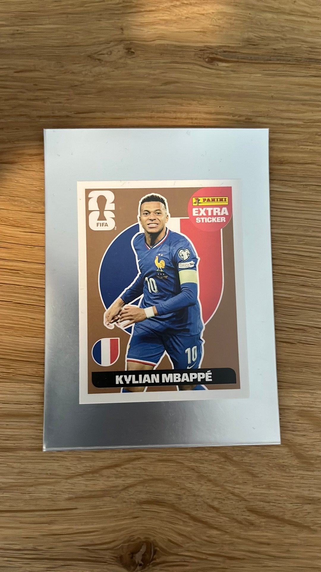 Extra sticker Kylian Mbappe - Brons, Ophalen of Verzenden, Zo goed als nieuw, Sticker