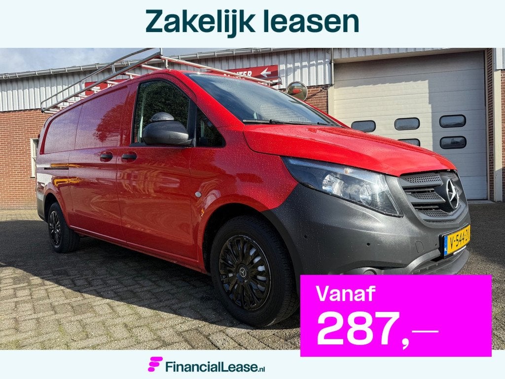Mercedes-Benz Vito 114 CDI Extra Lang L3 climate & cruise co, Auto's, Bestelauto's, Bedrijf, Lease, Financial lease, ABS, Achteruitrijcamera