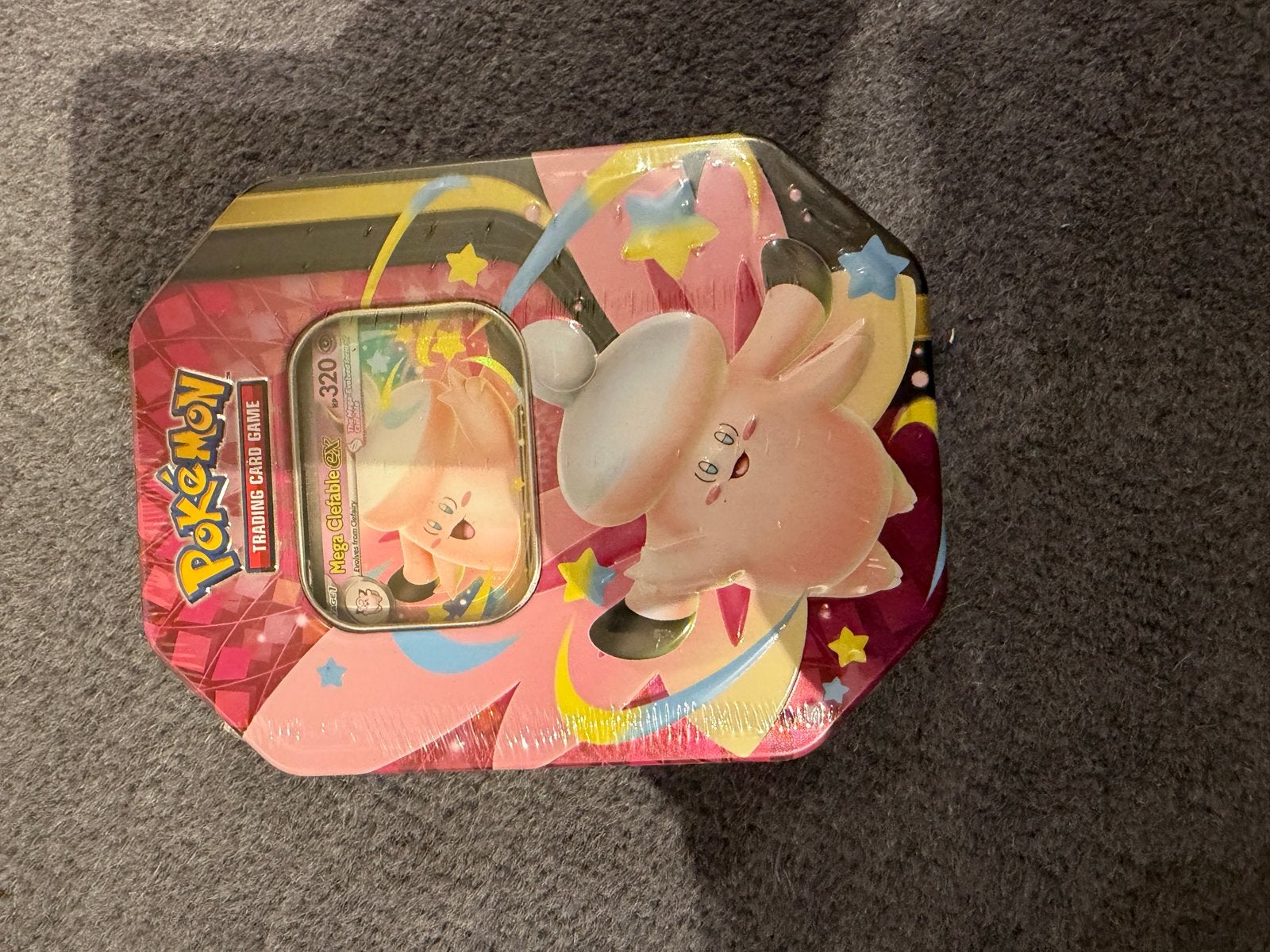 Pokémon Mega Moonlit Tin - Mega Clefable EX (Nieuw), Ophalen of Verzenden, Nieuw, Boosterbox, Foil