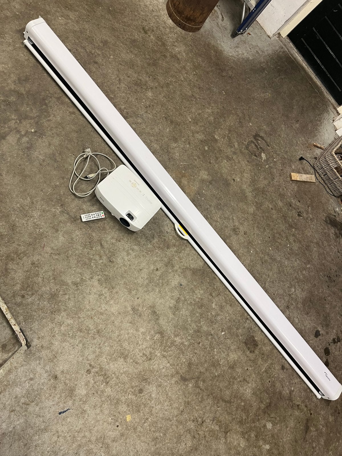 BenQ Projector met Optoma Projectiescherm 280/160, Ophalen, Gebruikt, DLP, Overige resoluties